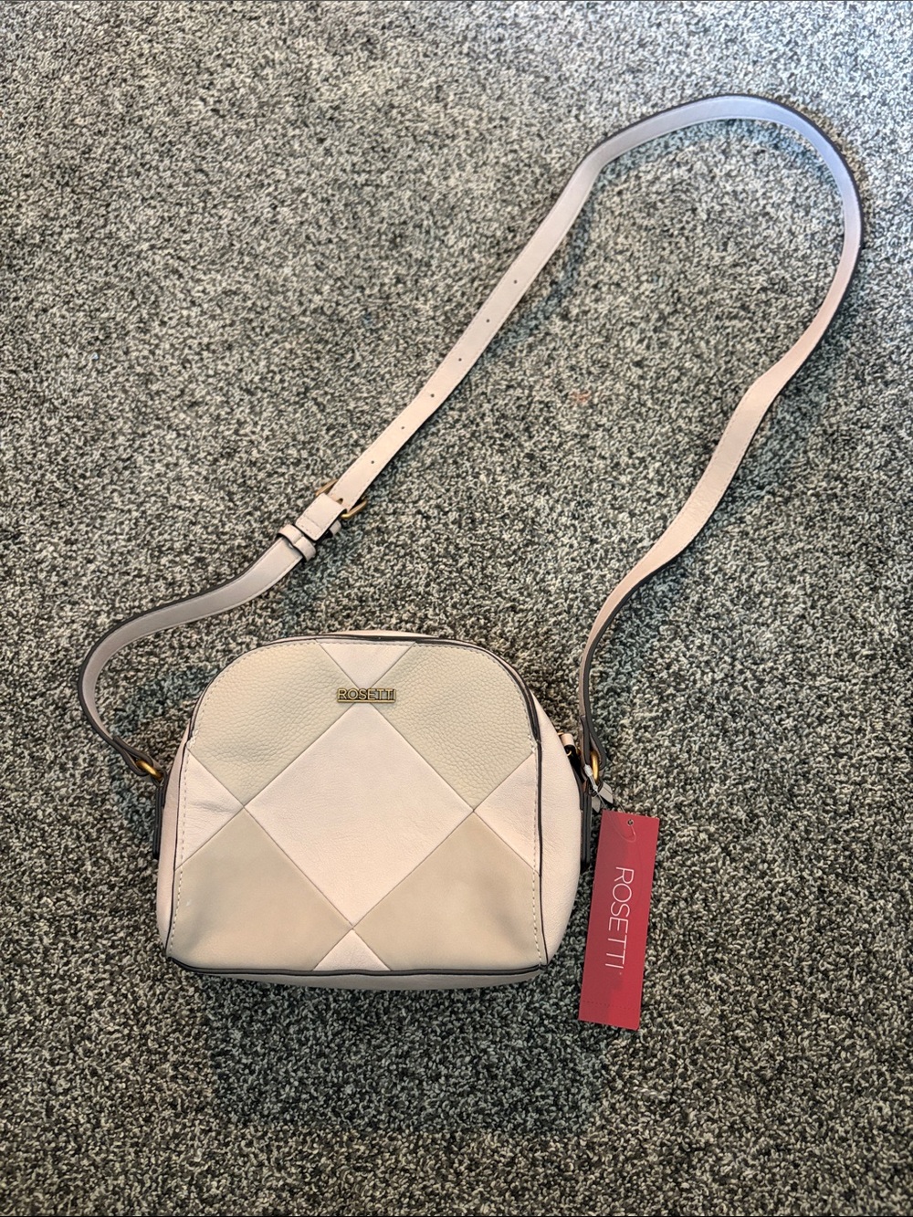 Rosetti Soft Cream Quilted Crossbody Bag